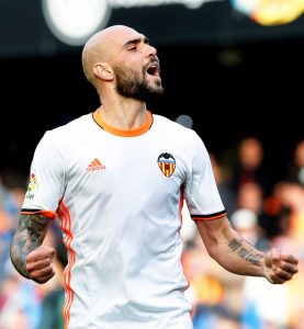 Simone Zaza giocatore del Valencia